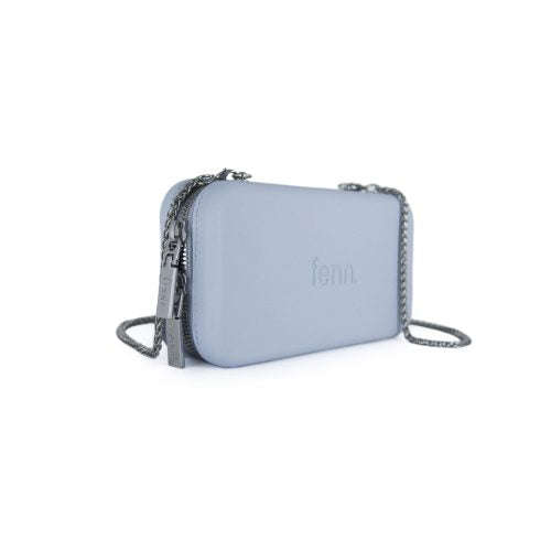Fenn Wallets  Powder Blue  Silver Zip  Silver Handle