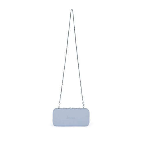 Fenn Wallets  Powder Blue  Silver Zip  Silver Handle