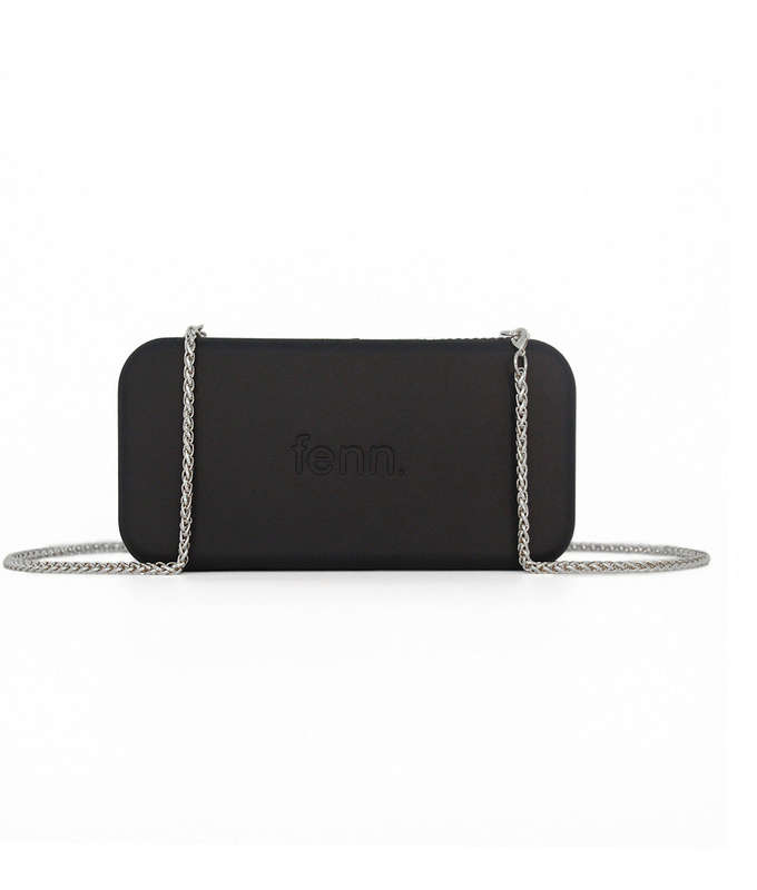 Fenn Wallets  Black  Silver Handle
