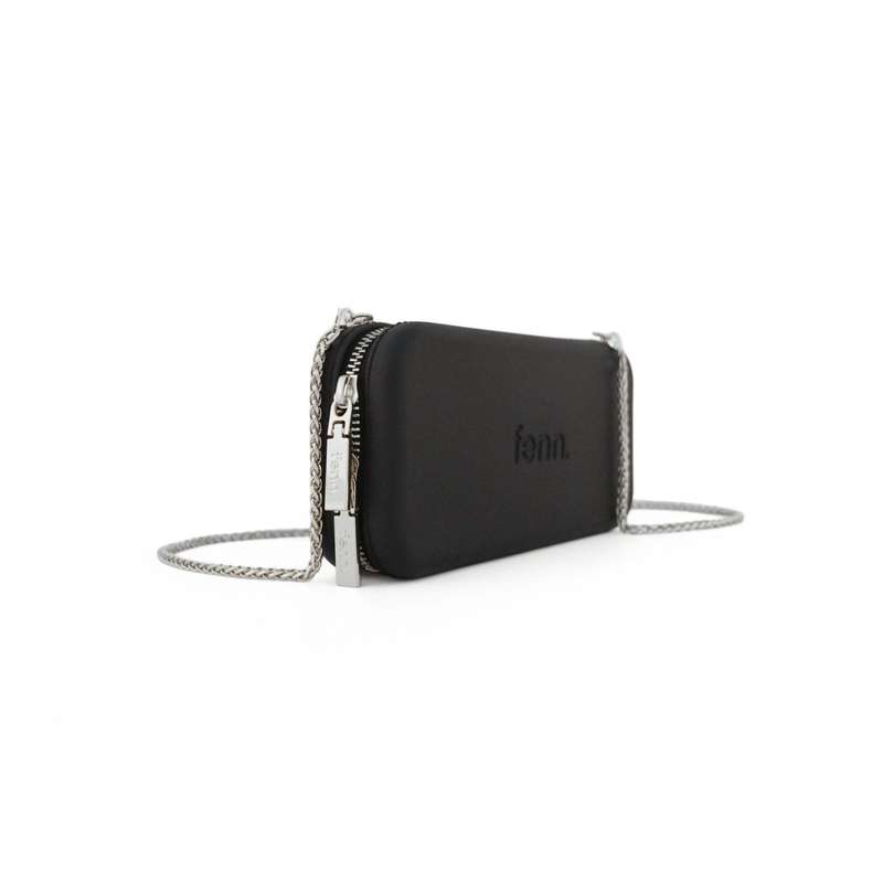 Fenn Wallets  Black  Silver Handle
