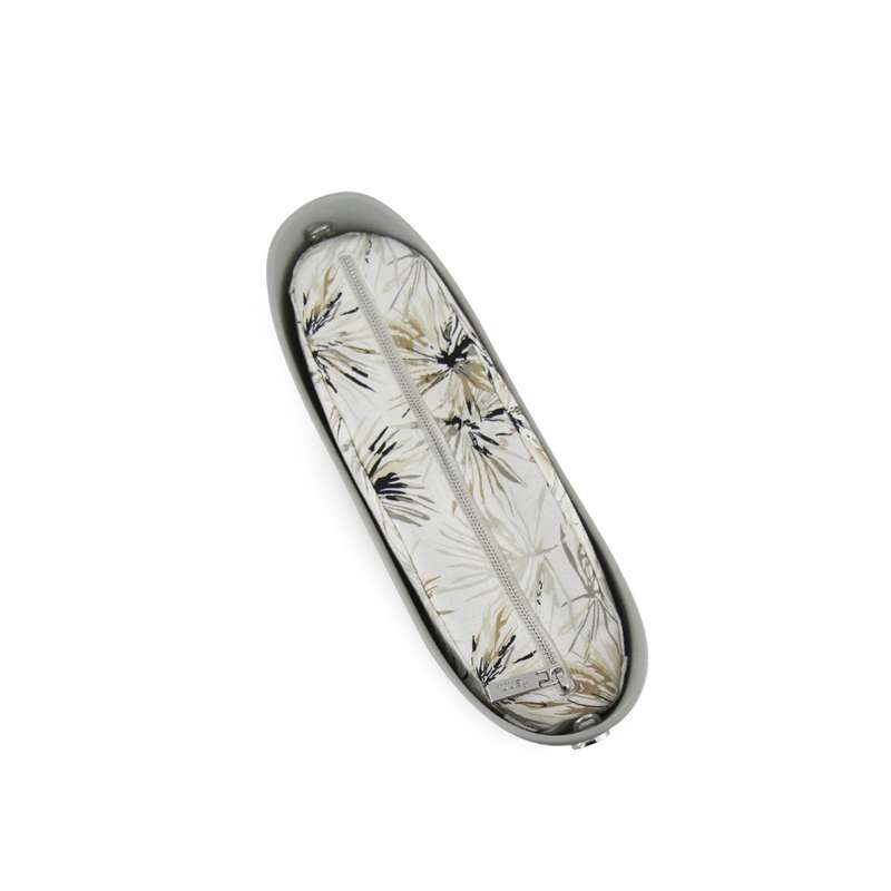 Fenn  Grey  Pattern Inner  Silver Zip  Light Stone Flat Handle