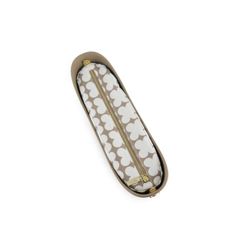 Fenn  Stone  Pattern Inner  Gold Zip  Light Stone Flat Handle