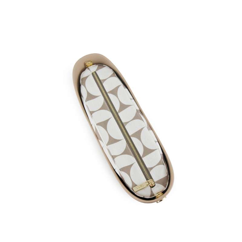 Fenn  Sand  Pattern Inner  Gold Zip  Light Stone Flat Handle