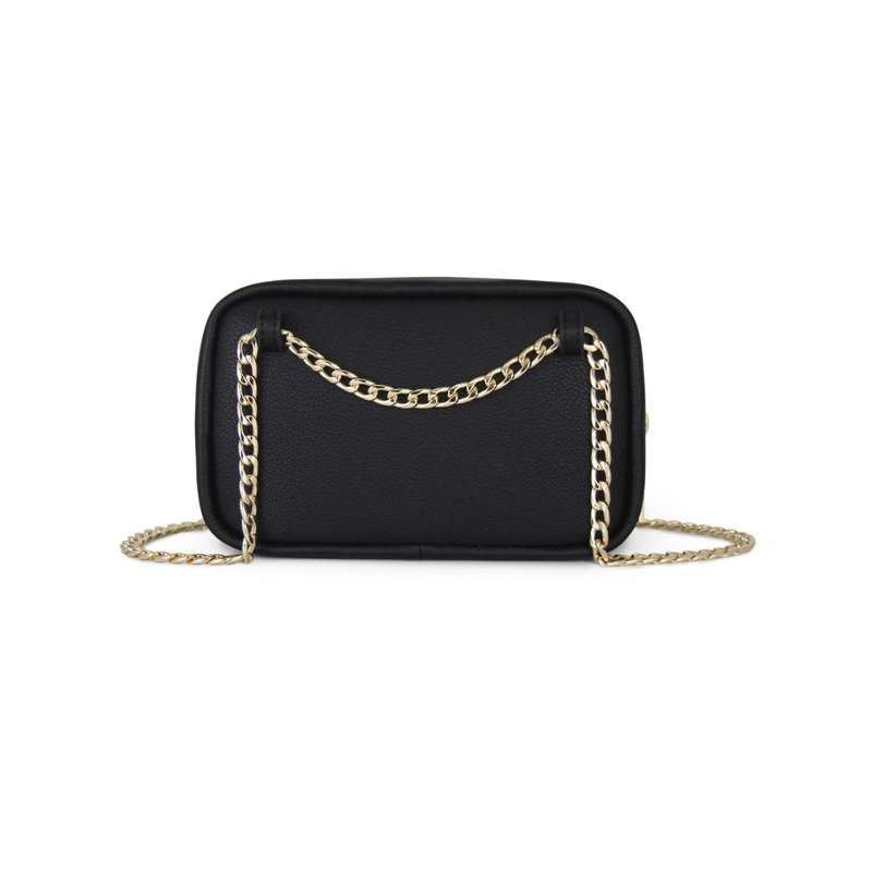 Fenn Pouch  Black  Gold Chain