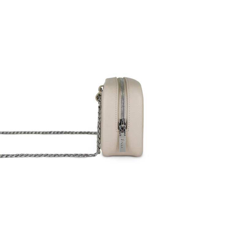 Fenn Pouch  Oatmeal  Silver Chain