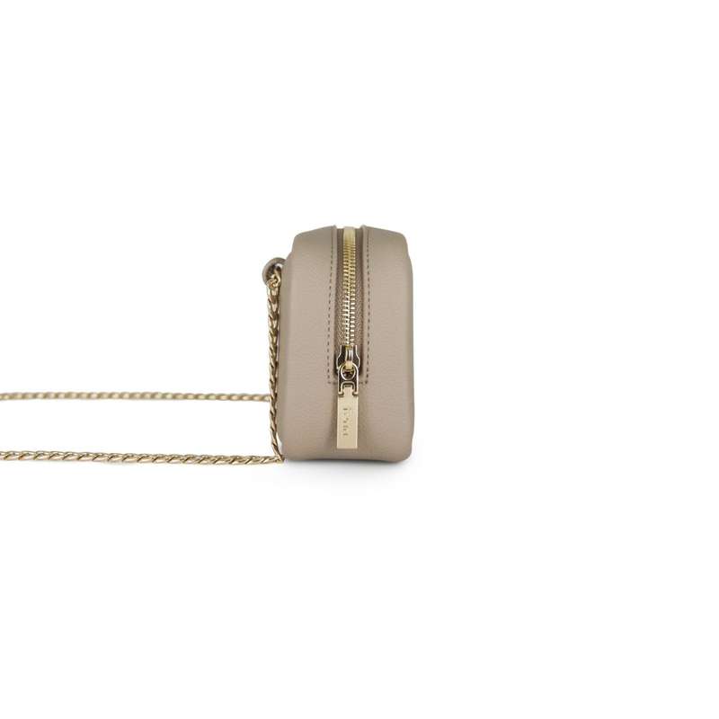 Fenn Pouch  Stone/ Sand  Gold Chain