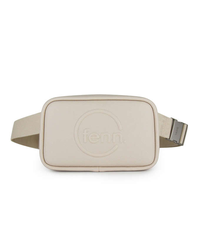 Fenn Pouch Canvas Strap Oatmeal  Silver Trim