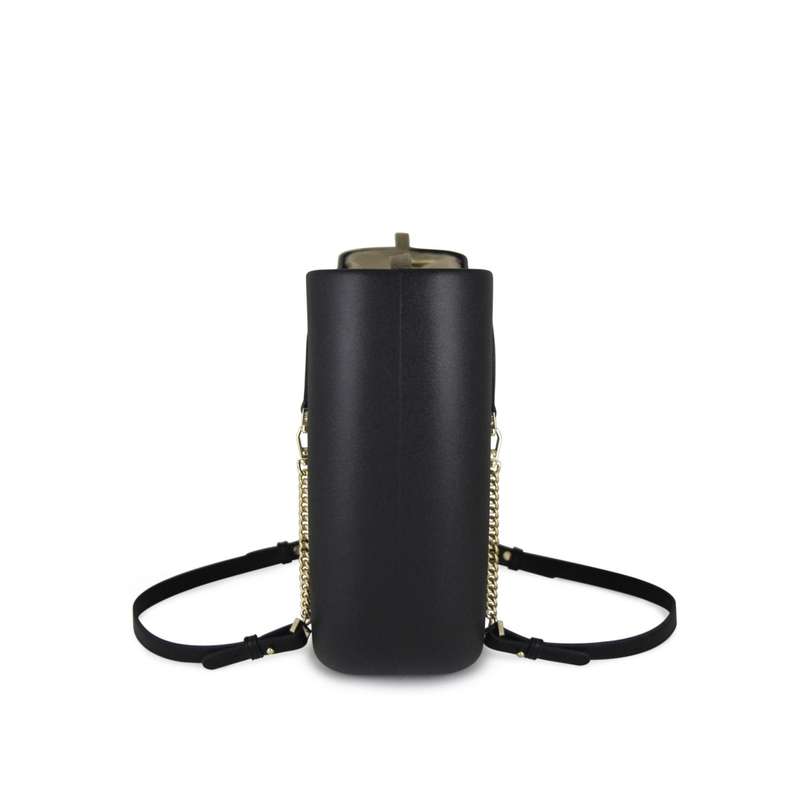 Fenn Original Collection  Black  Stone Inner  Gold Zip  Black/ Gold Chain