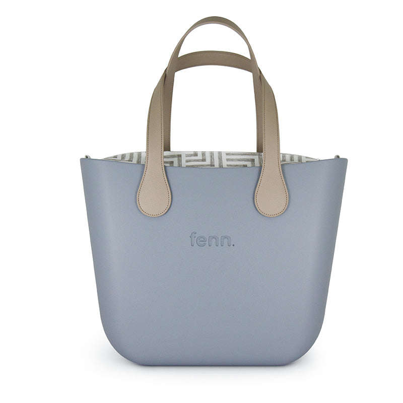 Fenn Original Collection  Blue Haze  Pattern Inner  Silver Zip  Light Stone Flat Handle