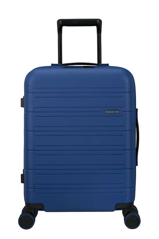 American Tourister Novastream Spinner Expandable 55cm Navy Blue