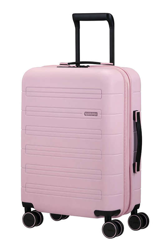 American Tourister Novastream Spinner Expandable 55cm Soft Pink