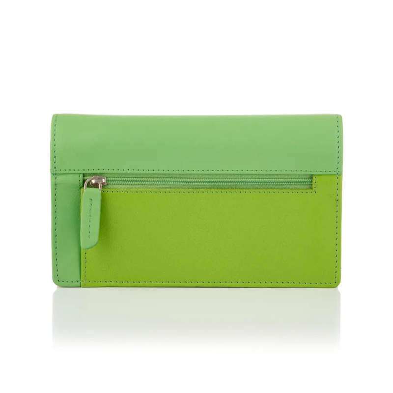 Tuscany Bianca  Large Flap Over Purse, Evergreen Mist