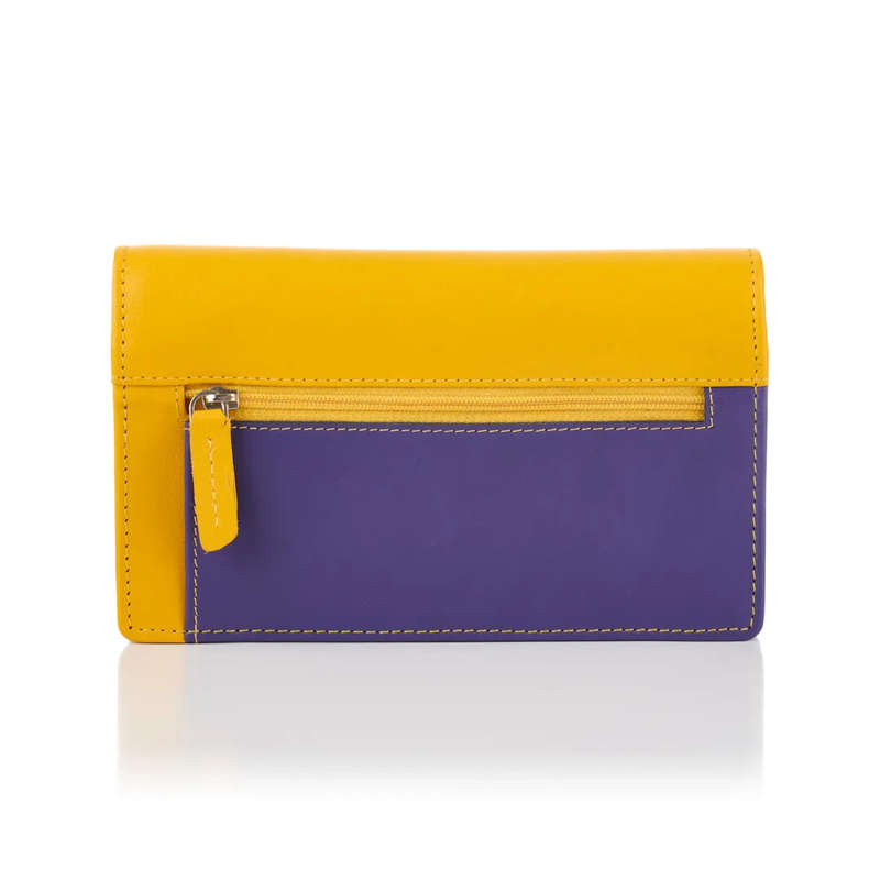Tuscany Bianca  Large Flap Over Purse, Sunset Orchid