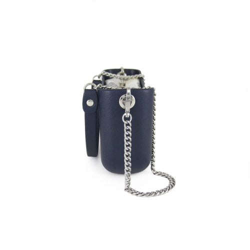 Fenn Classic Collection  Navy  Pattern 29 Inner  Silver Zip  Navy/ Silver Chain