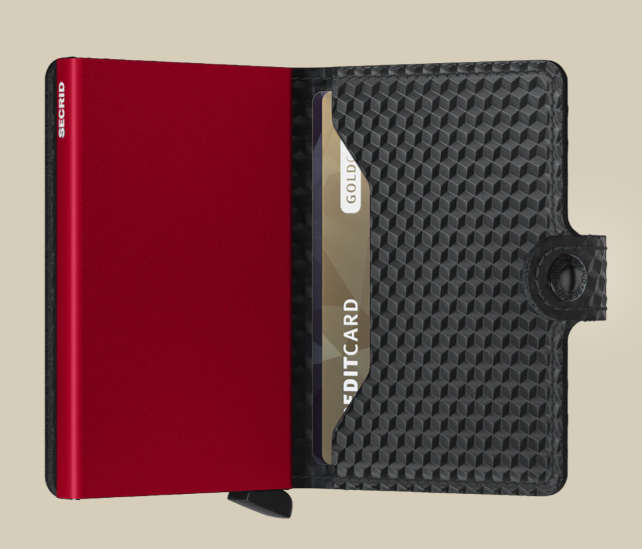 Secrid Mini Wallet Cubic Black & Red