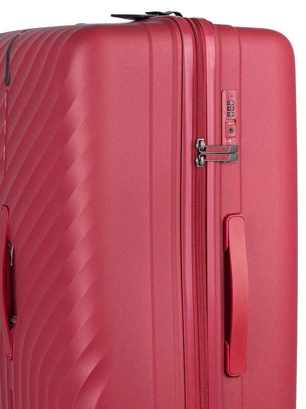 Cellini Xpedition Large Volume 4 Wheel Trolley Trunk Red