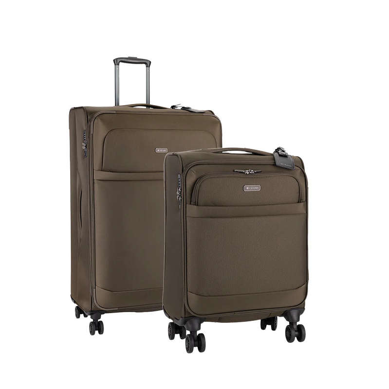 Cellini Microlite S 2 Piece Medium Travel Sets Walnut