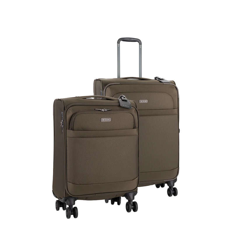 Cellini Microlite S 2 Piece Large Travel Sets Walnut