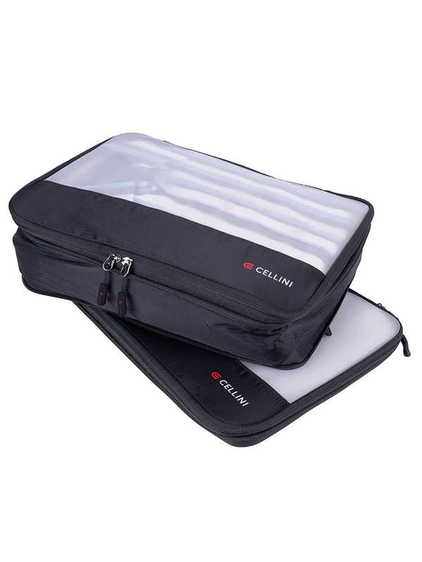 Cellini  2 Pack Large Packing Cubes Black