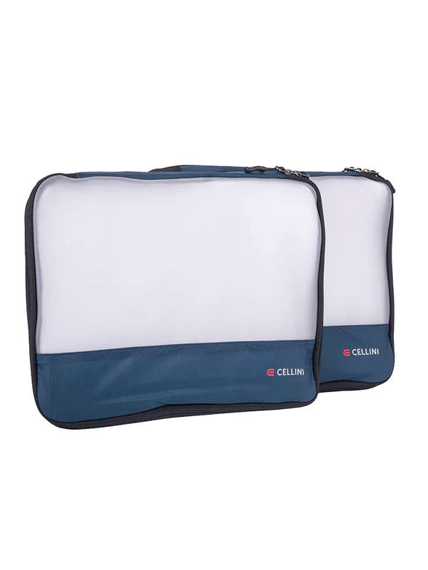 Cellini  2 Pack Large Packing Cubes Navy