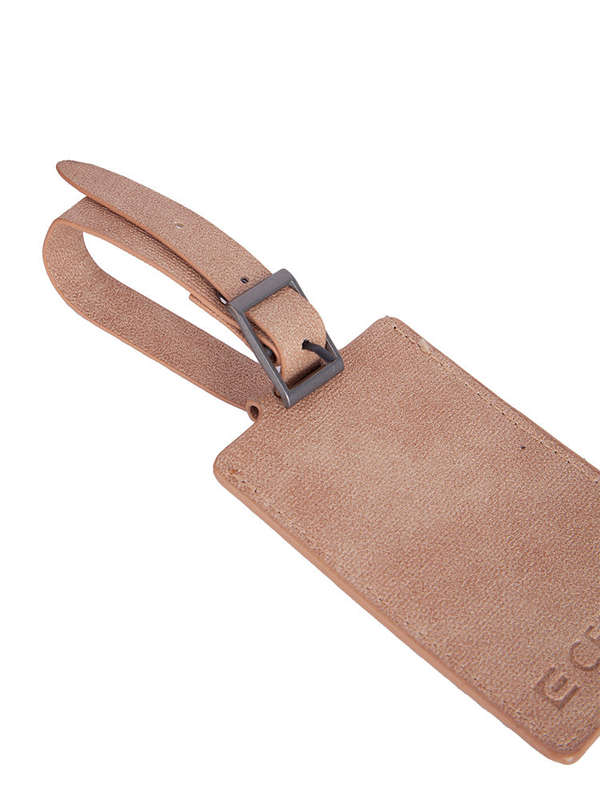 Cellini Pu Luggage Tag Grey Tan
