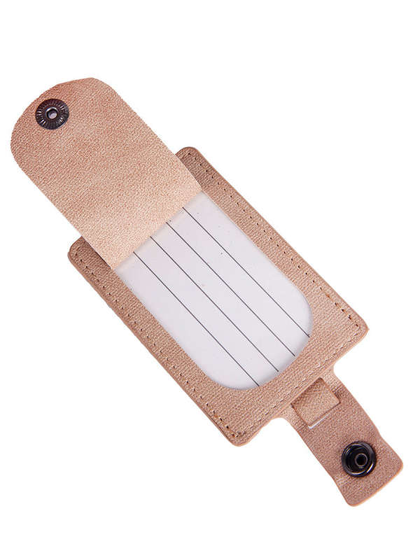 Cellini Pu Luggage Tag Grey Tan