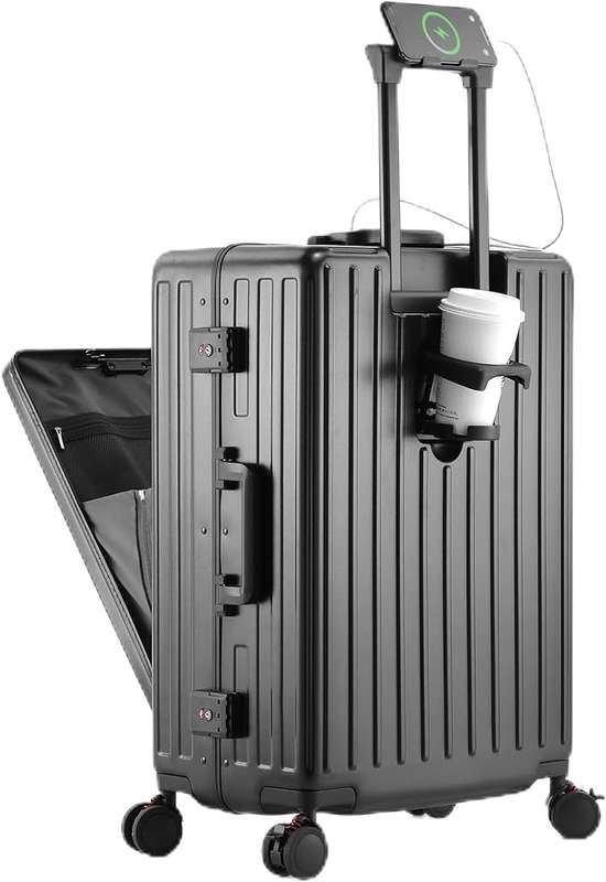 Evolution Aluminum Carry On Luggage Grey