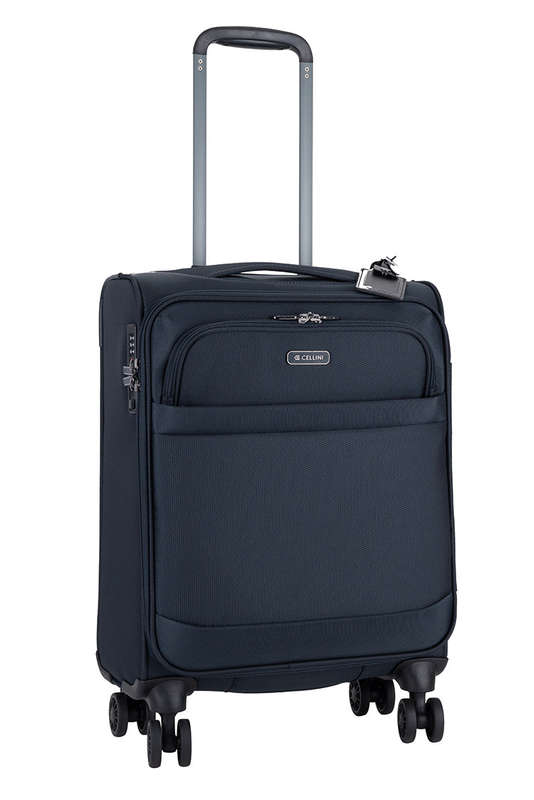 Cellini Microlite S 4 Wheel Carry On Trolley Ink Blue