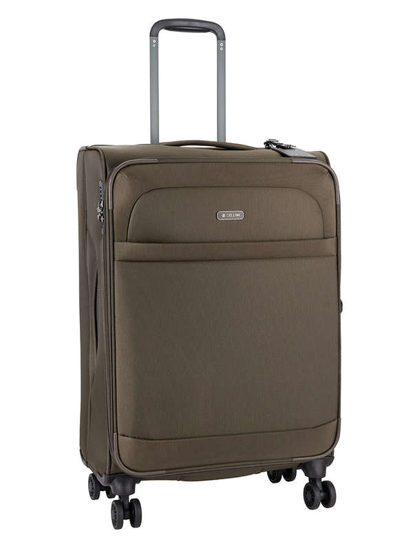 Cellini Microlite S Medium 4 Wheel Trolley Case Sandlewood