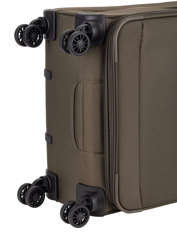Cellini Microlite S Medium 4 Wheel Trolley Case Sandlewood