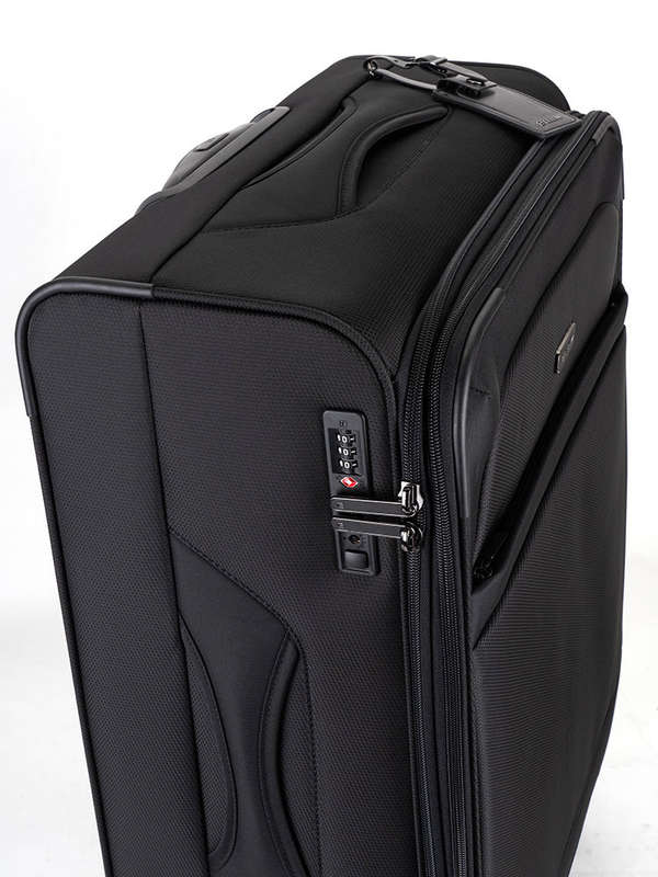 Cellini Microlite S Medium 4 Wheel Trolley Case Black
