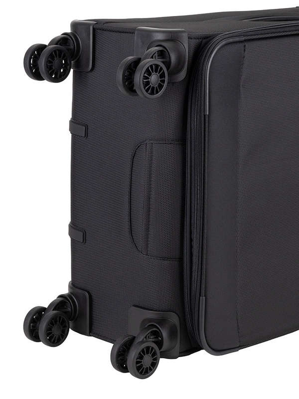 Cellini Microlite S Medium 4 Wheel Trolley Case Black