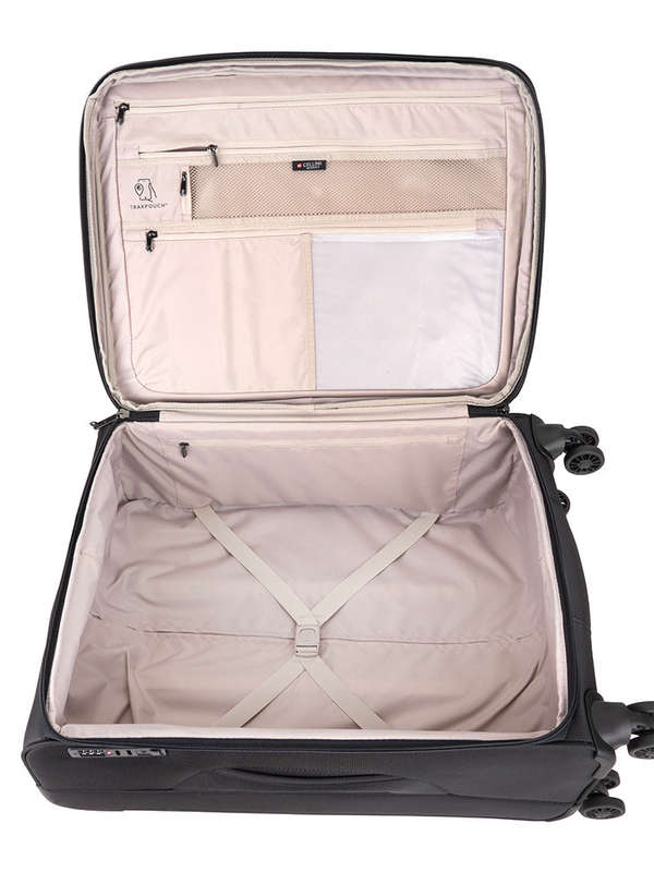 Cellini Microlite S Medium 4 Wheel Trolley Case Black