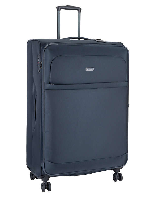 Cellini Microlite S Xtra Large 4 Wheel Trolley Case Ink Blue
