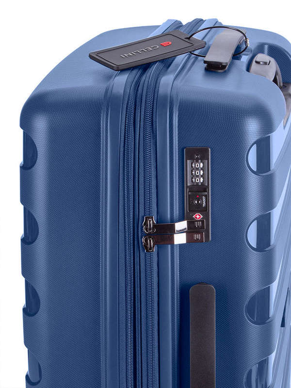 Cellini Sonic Large 4 Wheel Trolley Case 75cm Midnight Blue