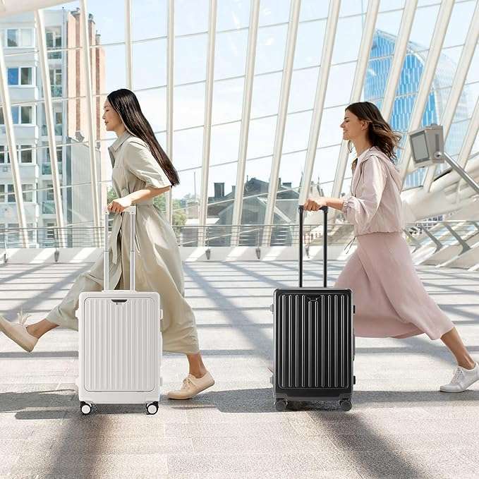 Evolution Aluminum Carry On Luggage Grey