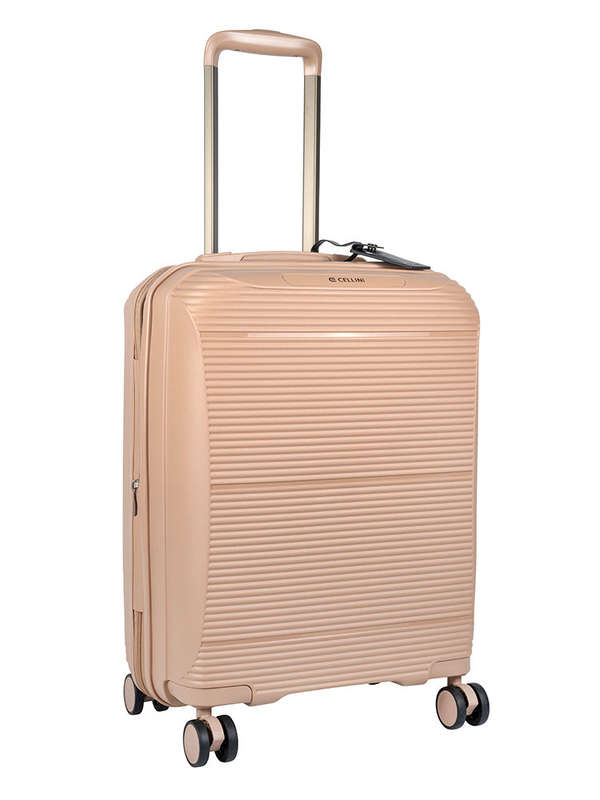 Cellini Qwest 4 Wheel Carry On Trolley Rock Brown