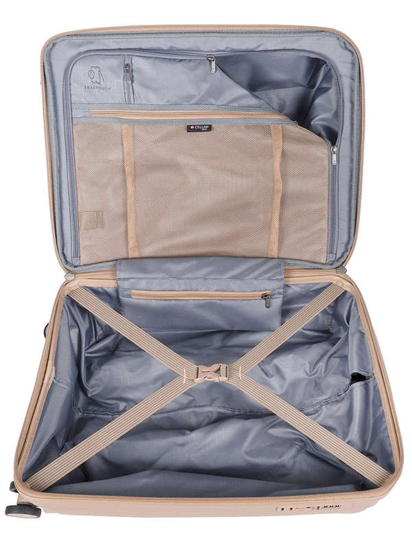 Cellini Qwest 4 Wheel Carry On Trolley Rock Brown