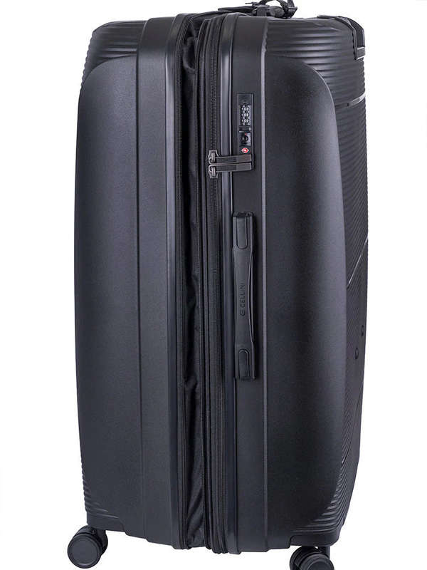 Cellini Qwest Luggage Travel Large Set Black