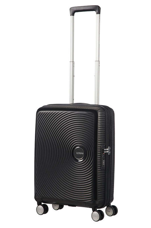 American Tourister Soundbox 4-wheel Cabin Baggage Spinner Expandable suitcase 55cm Black