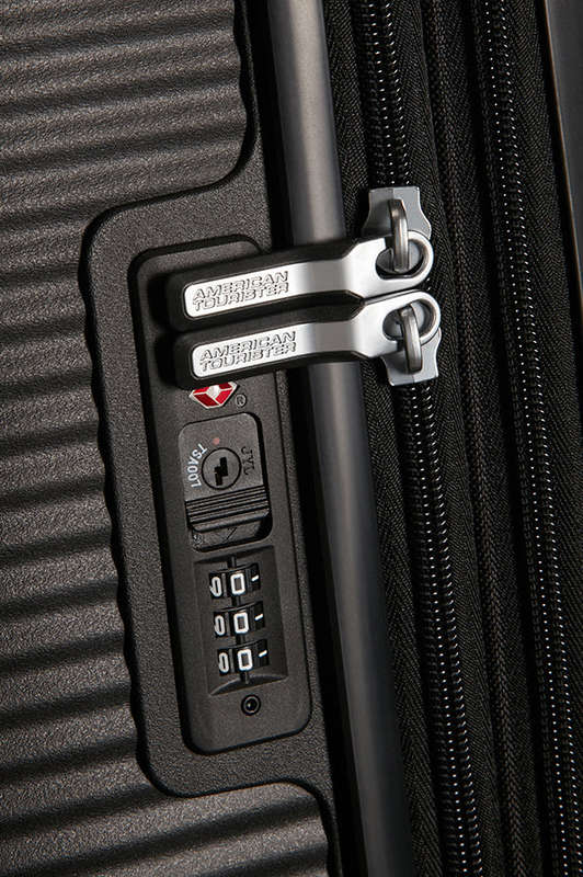American Tourister Soundbox 4-wheel Cabin Baggage Spinner Expandable suitcase 55cm Black