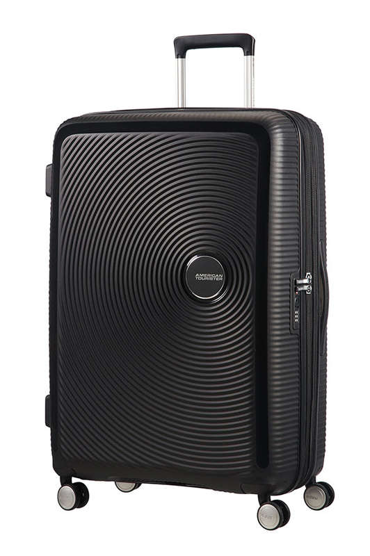American Tourister Soundbox 4-wheel 77cm large Spinner Expandable suitcase Black