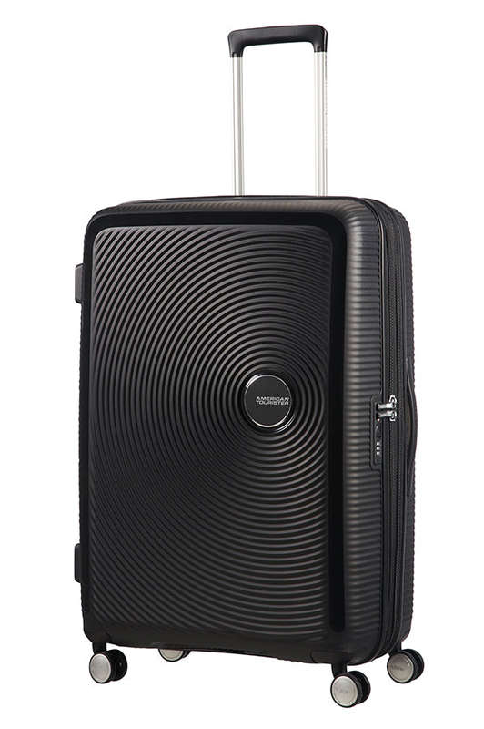 American Tourister Soundbox 4-wheel 77cm large Spinner Expandable suitcase Black