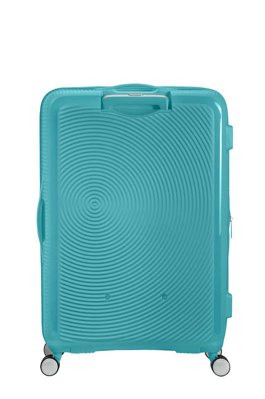 American Tourister Soundbox 4-wheel 77cm large Spinner Expandable suitcase  Poolside Blue