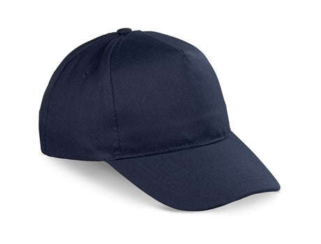5 Panel Structured Peak Cap Navy
