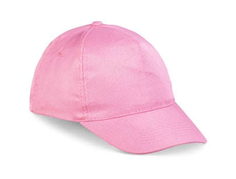 5 Panel Structured Peak Cap Pink