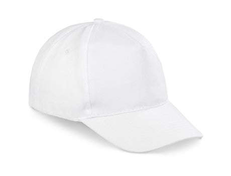 5 Panel Structured Peak Cap White