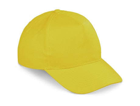 5 Panel Structured Peak Cap Yellow