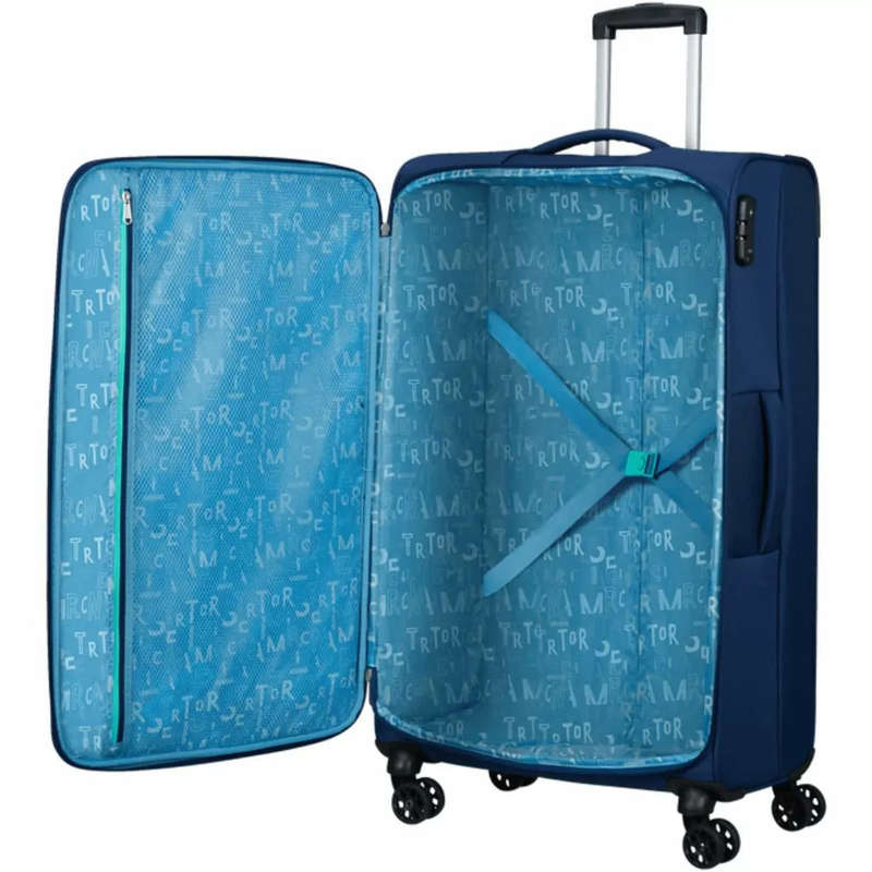 American Tourister Sea Seeker Spinner 80cm Navy