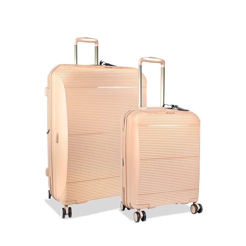 Cellini Qwest Luggage Travel Large Set Rock Brown